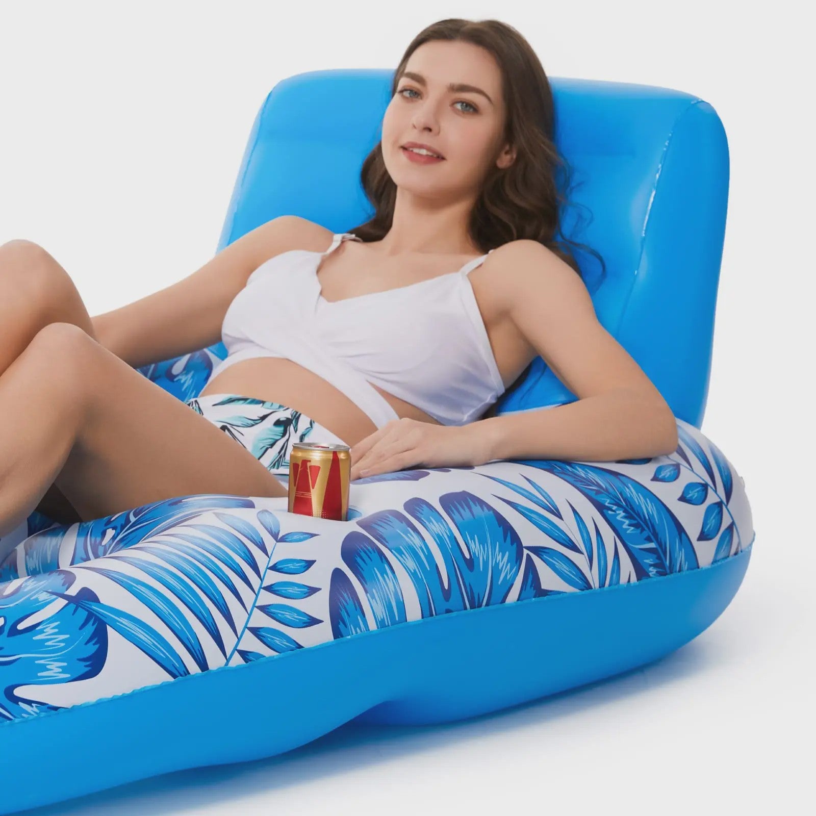 Opblaasbare Zwembad Lounger voor Volwassenen - Comfortabele Waterstoel met Bevestigingspunten