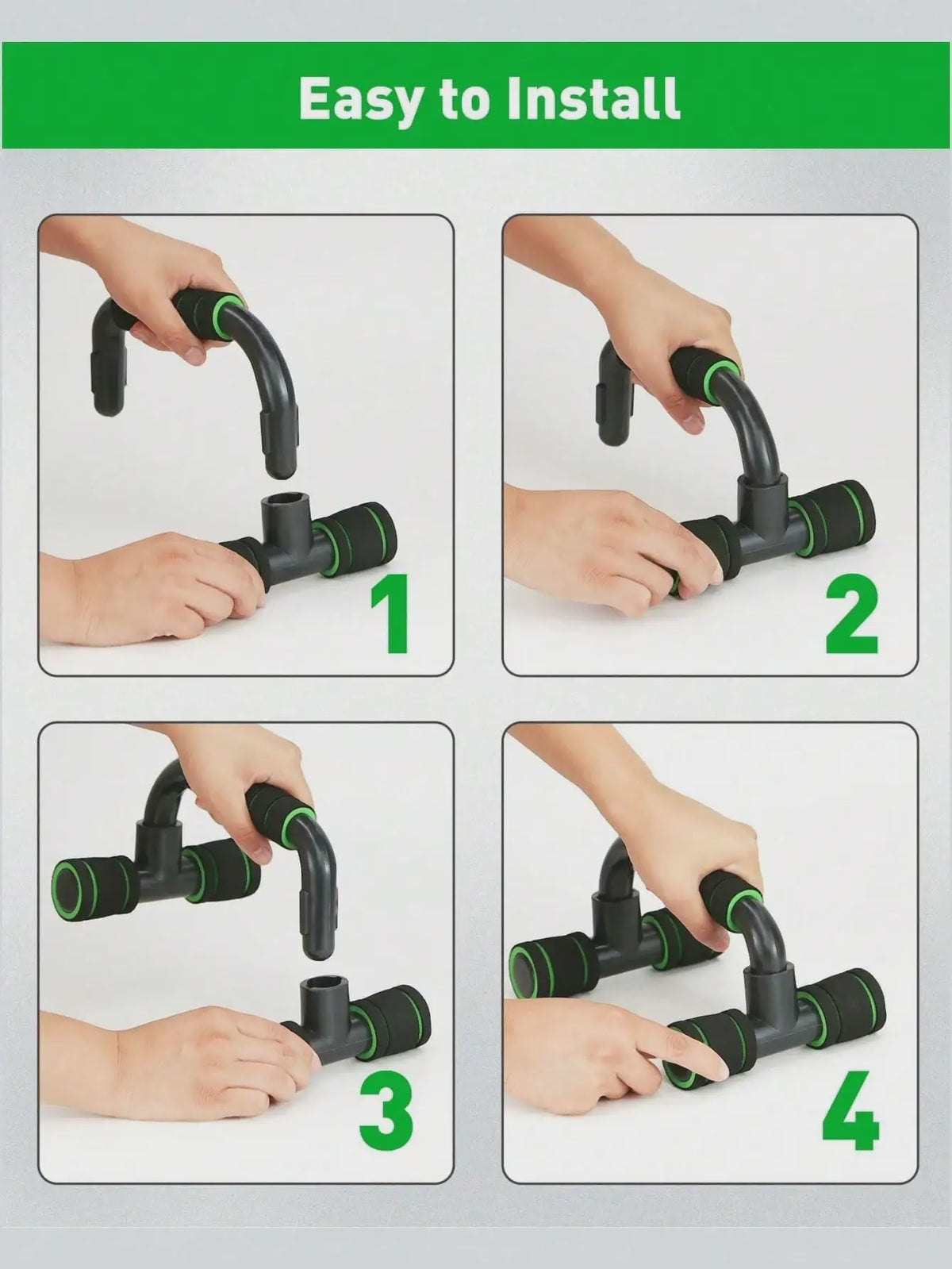 7-delige Home Workout Set: Springtouw, Handknijper, Push-up Bars & Buikroller