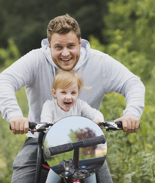 Kinder Fietsstoeltje Voorop met Stuur en Voetsteunen - Veilig en Comfortabel