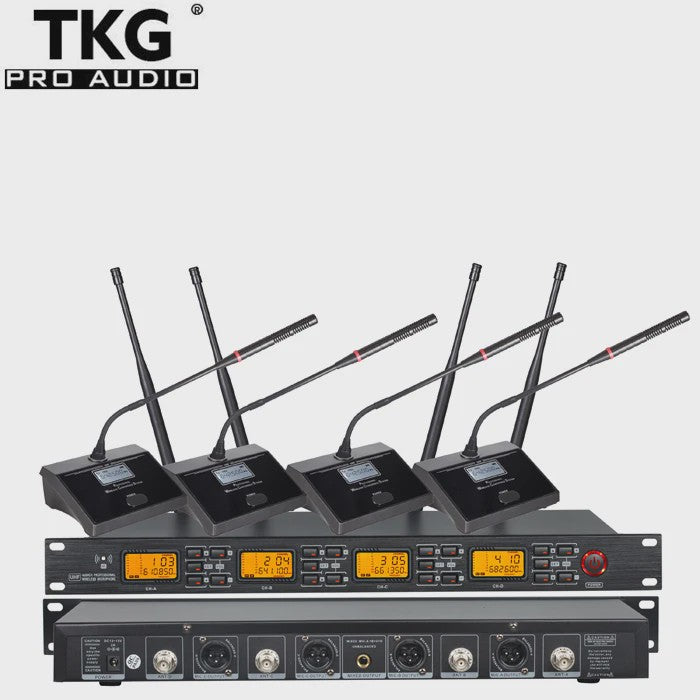 TKG UR4000C UHF Draadloos Microfoon Systeem voor Vergaderingen en Conferenties