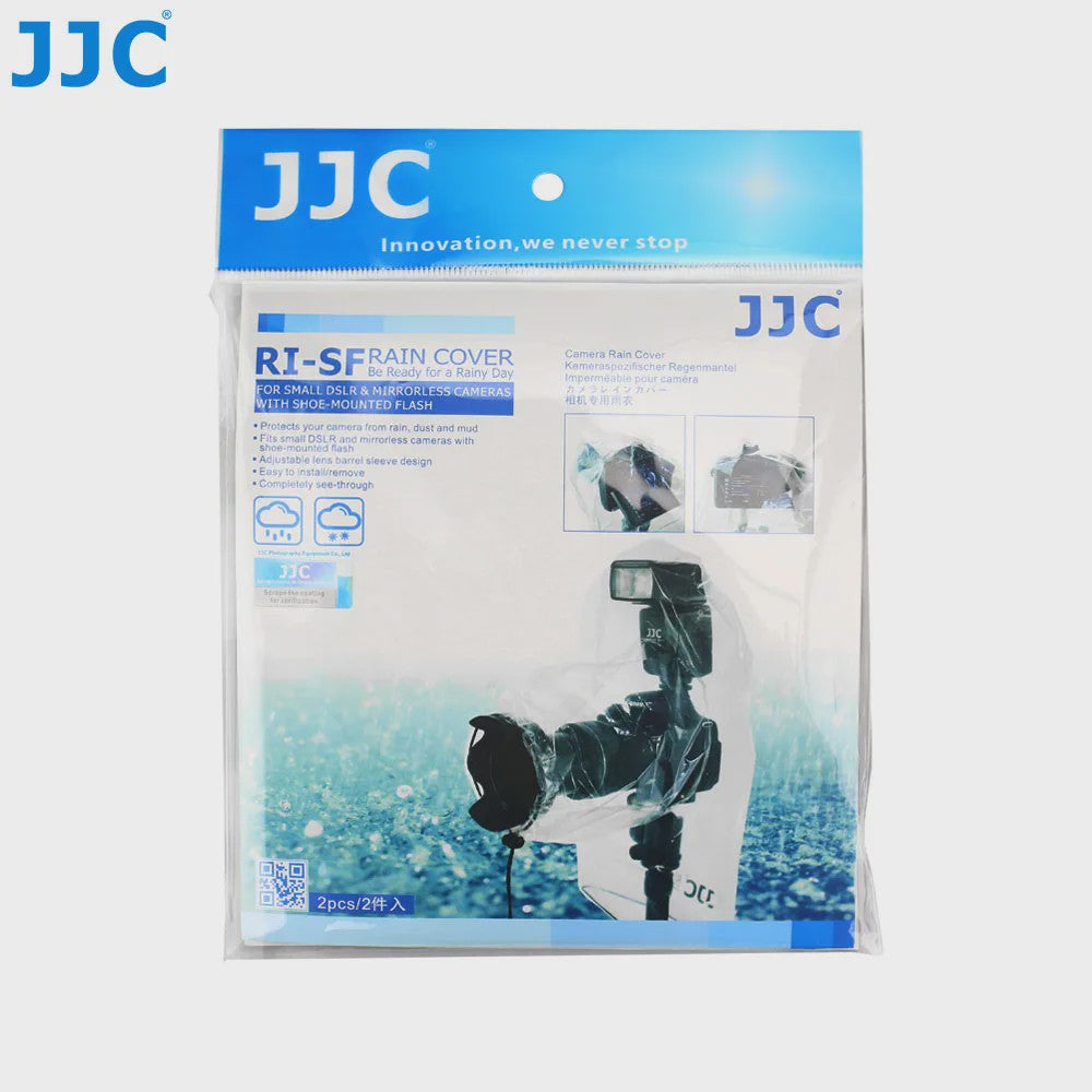 JJC 2-Pack Waterdichte Camera Regenhoes met Flitserhoes - Bescherming voor DSLR & Mirrorless