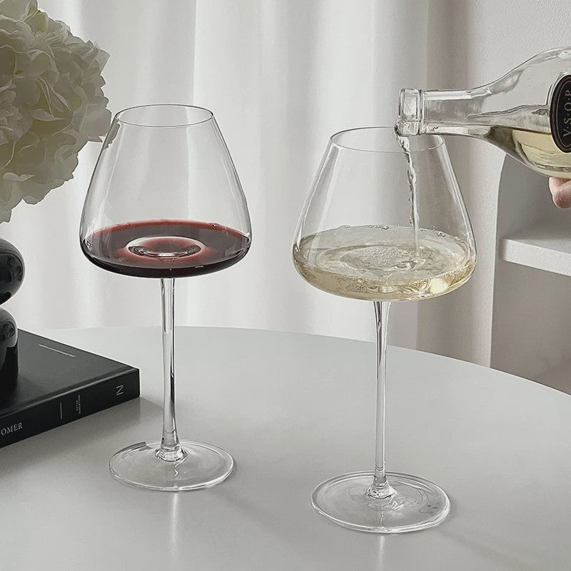Luxe Grote Wijnglas met Grote Buik - Kristalglas voor Rode Wijn - Europees Design