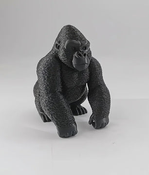 Realistisch Gorilla Beeldje - 3D Geprint Gorilla Ornament voor Bureau & Kantoor