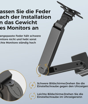 Ergonomische Monitor Arm voor Schermen van 13-32 Inch | Verstelbaar & Ruimtebesparend