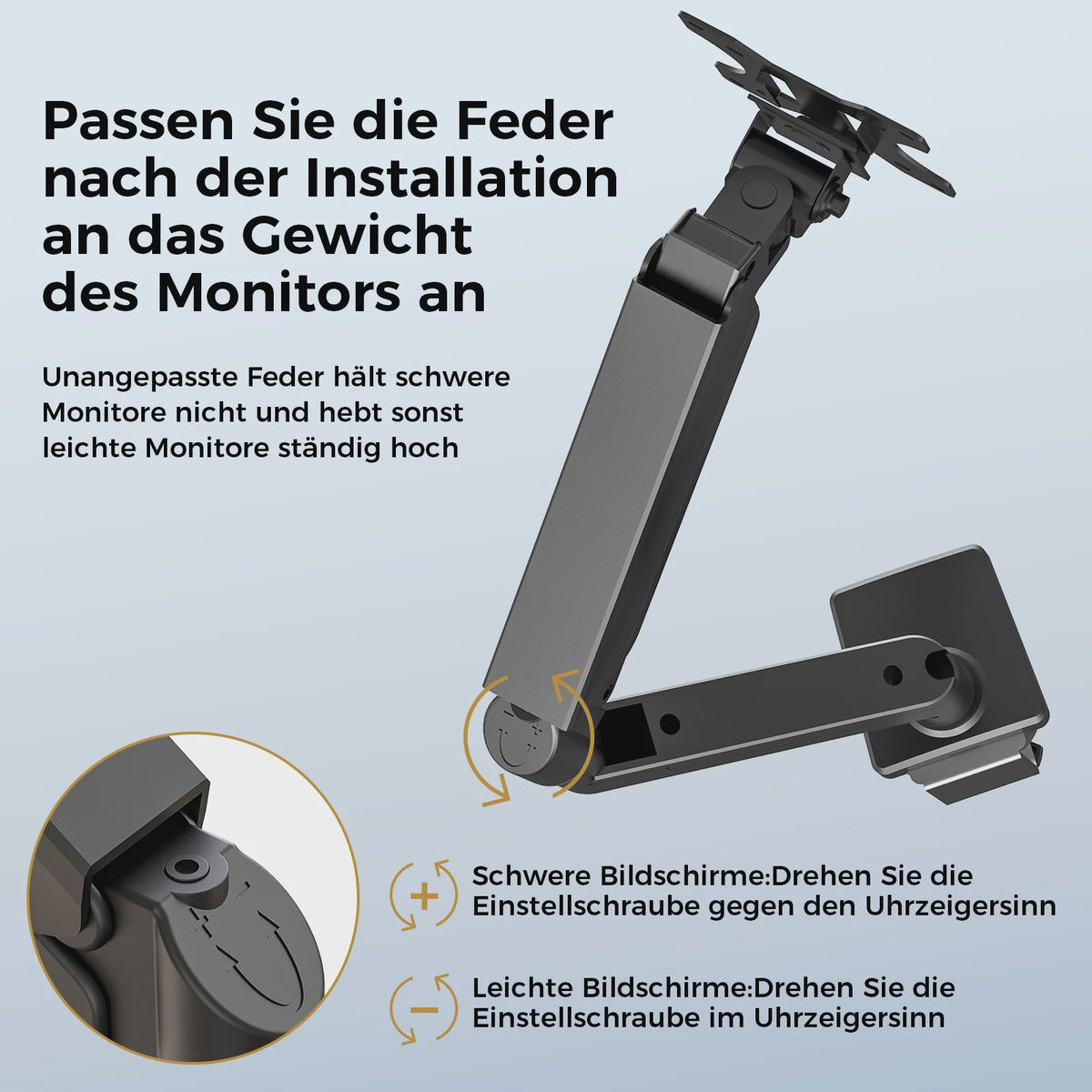 Ergonomische Monitor Arm voor Schermen van 13-32 Inch | Verstelbaar & Ruimtebesparend