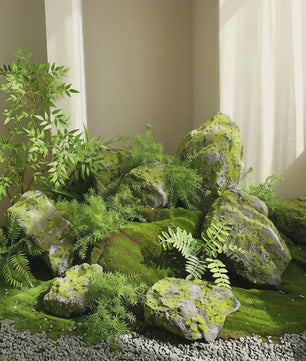 Realistische Gesimuleerde Mos Steen - Decoratieve Kunst Rots voor Tuin en Landschap