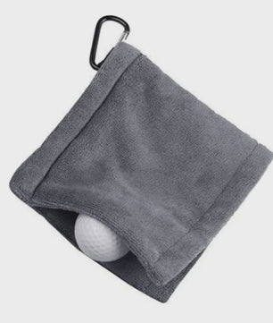 Golf Handdoek 14x14cm met Karabijnhaak - Hoge Waterabsorptie & Zweetbestendig