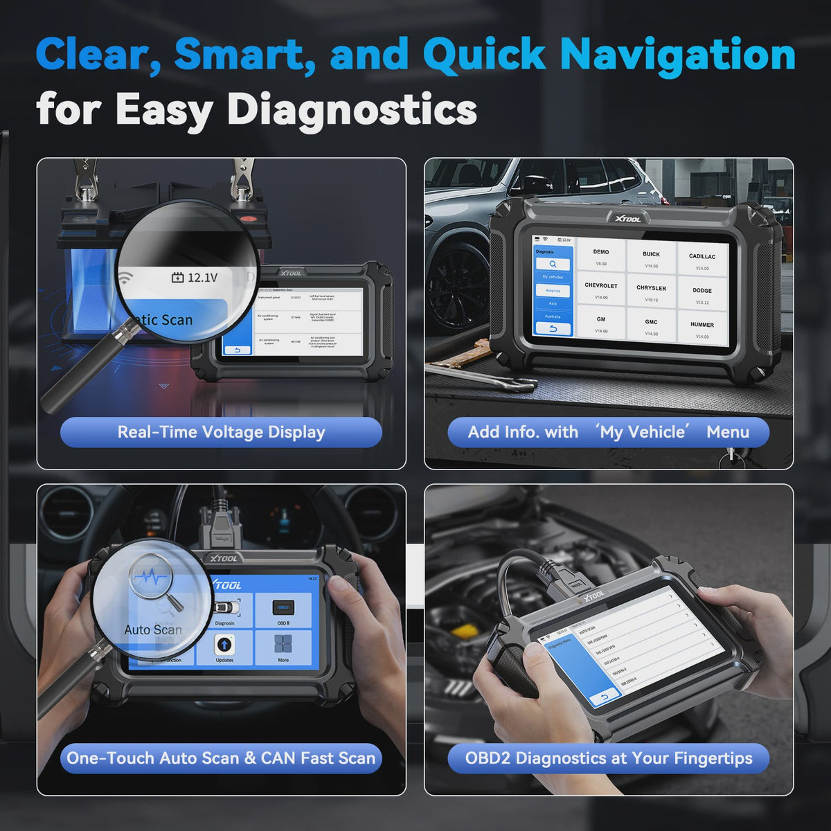 XTOOL D5S OBD2 Autodiagnose Scanner - 16+ Services, Levenslang Gratis Updates