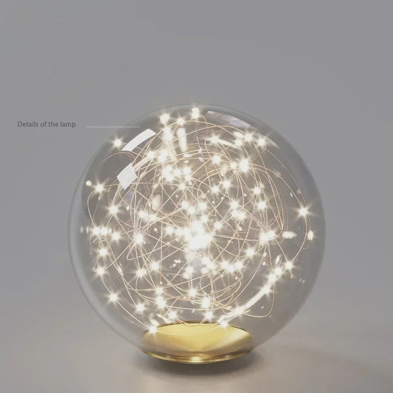 Luxe Scandinavische Plafondlamp met Sterrenlicht - Goudkleurig