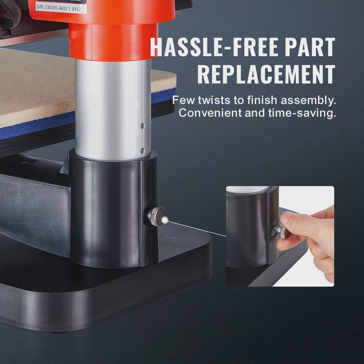 SucceBuy 12x15 inch Heat Press Machine: Snel Verwarmend, 360° Zwenkbaar Digitaal Transferapparaat