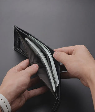 Stijlvolle Heren Portemonnee van PU Leer - Dun, Vouwbaar & Creditcardhouder