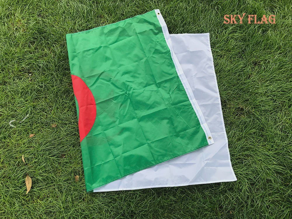 Algerijnse Vlag 90x150cm Polyester - Hoge Kwaliteit