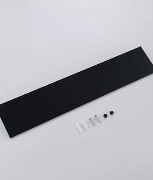 Aluminium Wandrek Zwart/Wit - Enkele Laag - Multifunctioneel voor Badkamer, Keuken & Toilet