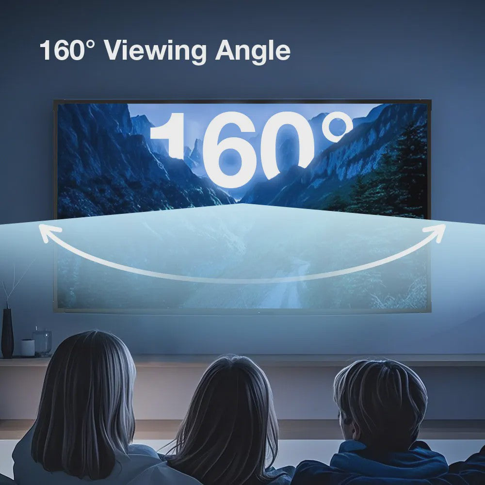 BlitzWolf VS10 100-Inch Vast Projectiescherm met Smalle Rand - 4K Home Theater Ervaring