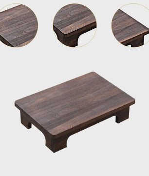 Houten Lage Tatami Tafel - Compact en Stijlvol voor Balkon, Woonkamer of Vensterbank