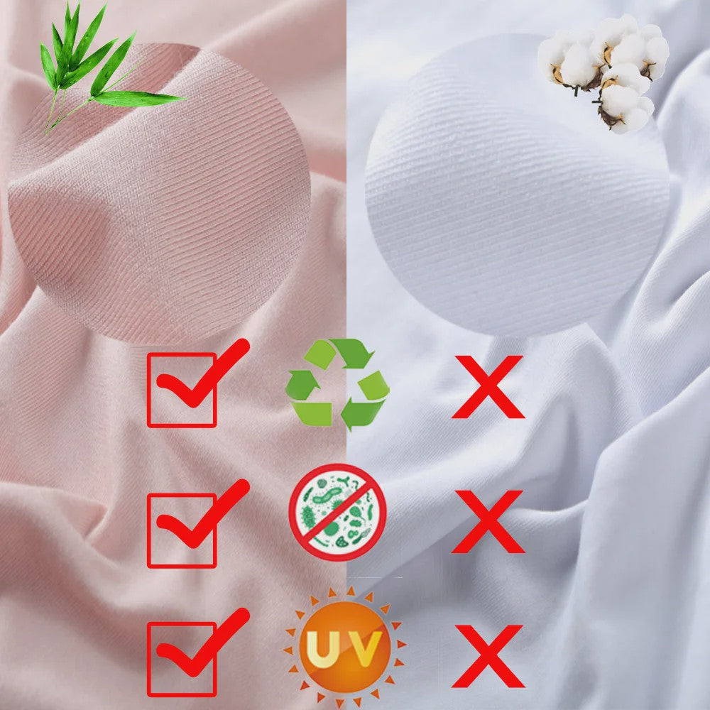 2-Pack Bamboe Fiber T-shirts Heren - Ronde Hals, Korte Mouw, Ademend & Zweetabsorberend