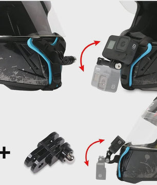 Motorhelm Kinband Mount voor Actiecamera's - GoPro, DJI, Insta360 & Meer