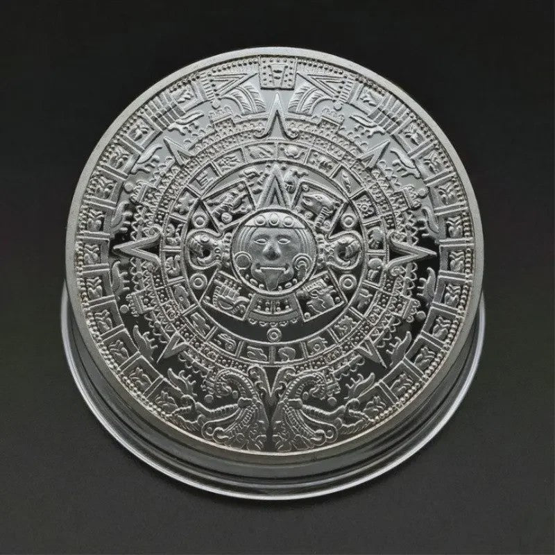 Maya Azteken Kalender Munt - Gouden & Zilveren Herdenkingsmunt