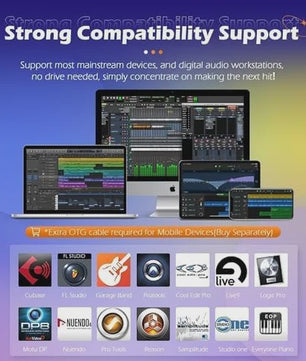 Synido TempoPAD P16 MIDI Controller: Draagbare Beat Maker Machine voor Muziekproductie
