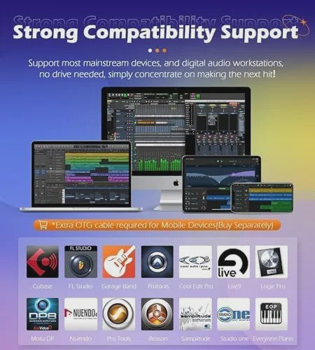 Synido TempoPAD P16 MIDI Controller: Draagbare Beat Maker Machine voor Muziekproductie