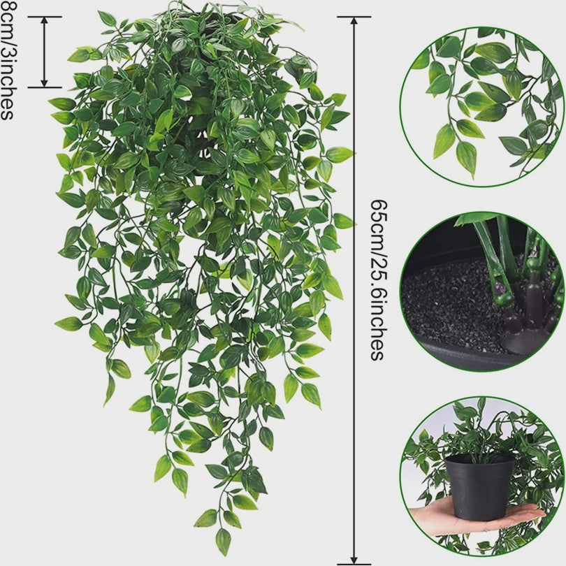 Kunstplant Klimop met Bladeren - Decoratie voor Feest, Huis, Kantoor & Tuin