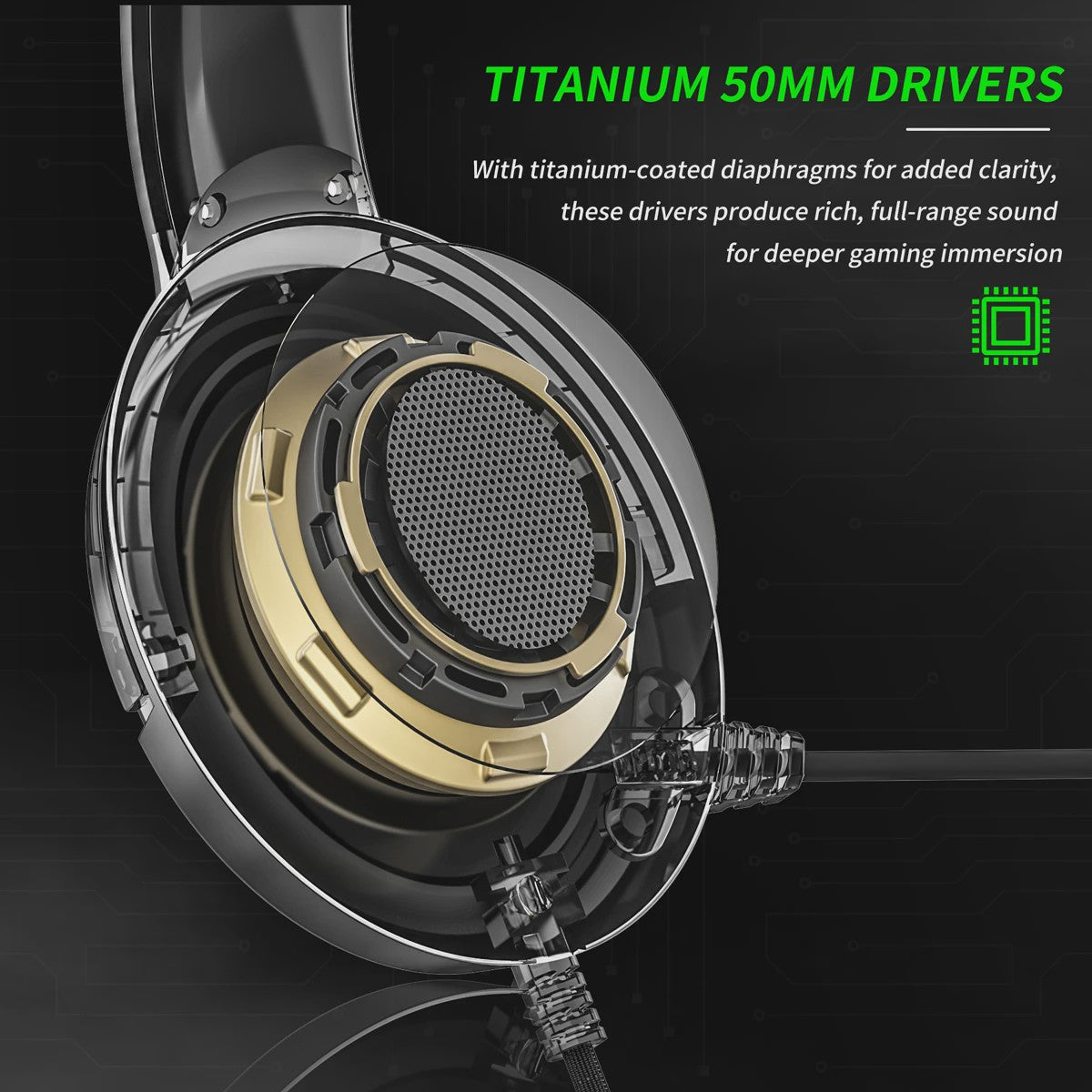 BINNUNE BG02 Gaming Headset met Microfoon - Bedraad, Compatibel met PS4, PS5, Xbox, PC & Switch