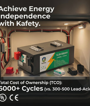 Easun 12V 200Ah LiFePO4 Accu met BMS | 6000+ Cycli | Zonne-energie, Camper, Boot, Thuisback-up