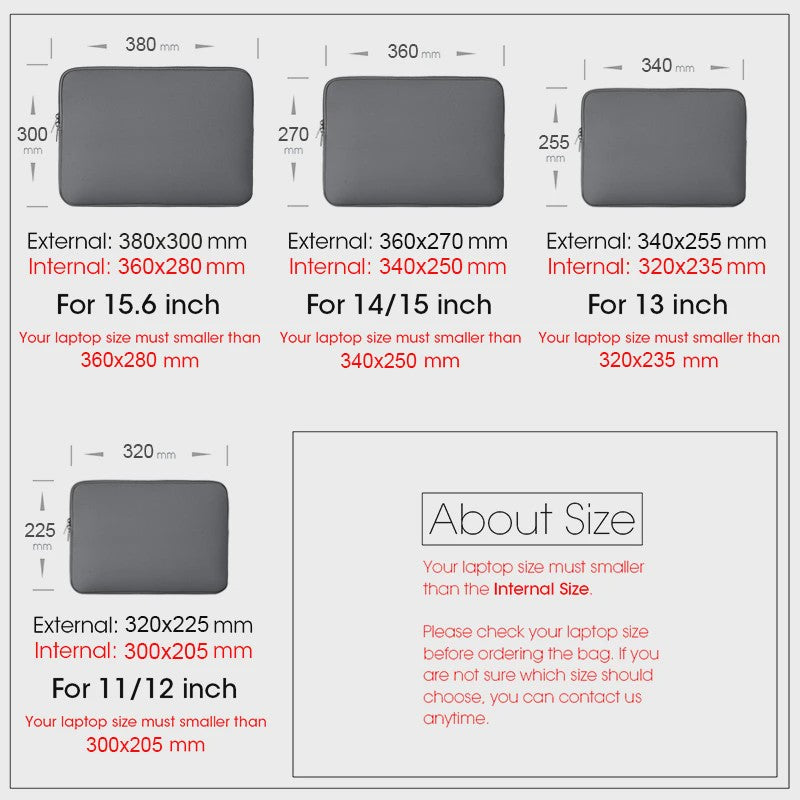 Universele Laptop Sleeve 11-15.6 Inch - Waterafstotend & Schokabsorberend - Beschermhoes voor MacBook, Dell, Lenovo