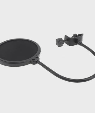 Dubbellaags Microfoon Pop Filter met Flexibele Zwanenhals voor Studio Opnames