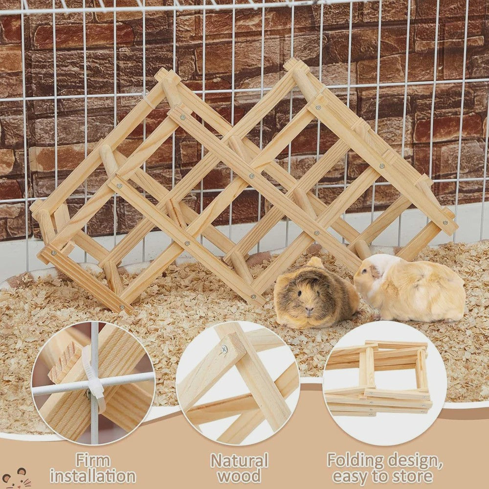 Houten Klimspeelgoed voor Hamsters en Kleine Dieren - Natuurlijk & Veilig