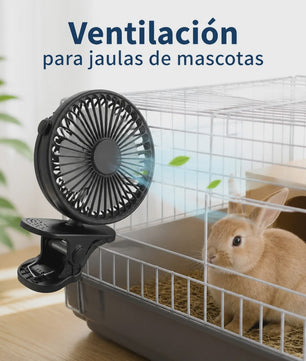 Mini Clip-On Ventilator USB Oplaadbaar - Draagbaar, Instelbaar & 3 Snelheden