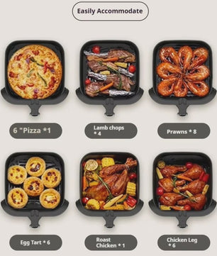 Grote Airfryer 10L met Glazen Venster - Gezond Frituren en Koken