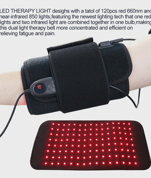 3-in-1 LED Infrarood Therapie Body Pad - Draagbare Wrap voor Rug, Schouder, Taille - 660/850 NM