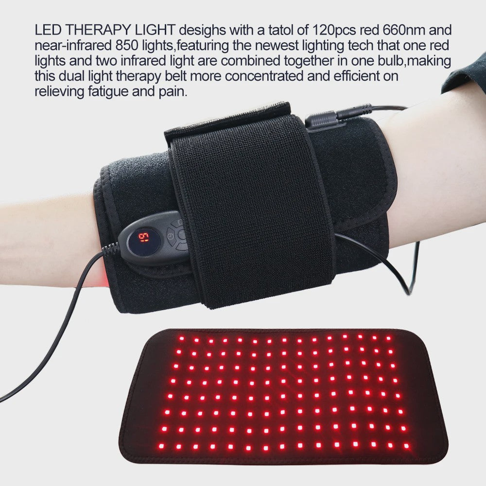 3-in-1 LED Infrarood Therapie Body Pad - Draagbare Wrap voor Rug, Schouder, Taille - 660/850 NM