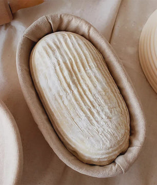 Complete Banneton Broodrijsmand Set voor Zuurdesem - Inclusief Deegklopper, Broodmes en Schraper
