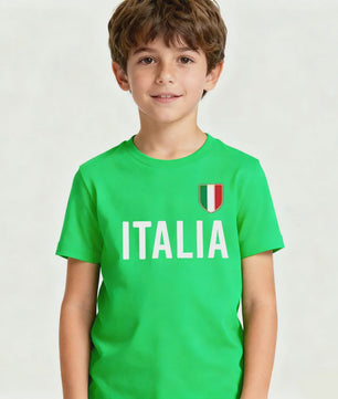 ITALIA Simple Kids T-Shirt Italy Memorial Clothing Boys and Girls Casual Daily Life Cotton Shirt Children O-neck Hot Sale Tops