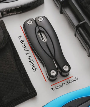 Compacte Multitool Tang met Mes, Schroevendraaier & Meer - Outdoor & Survival Gereedschap