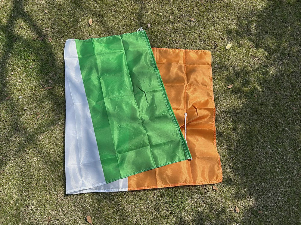 Ierse Vlag 90x150cm - Polyester Vlag van Ierland voor Binnen en Buiten