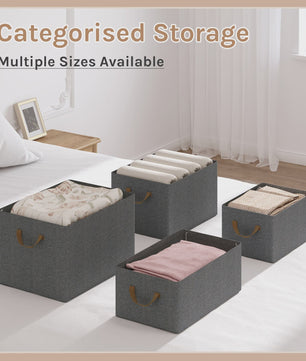 Opvouwbare Stoffen Opbergboxen (3/5/6 Stuks) - Organizer voor Kleding, Speelgoed & Kast