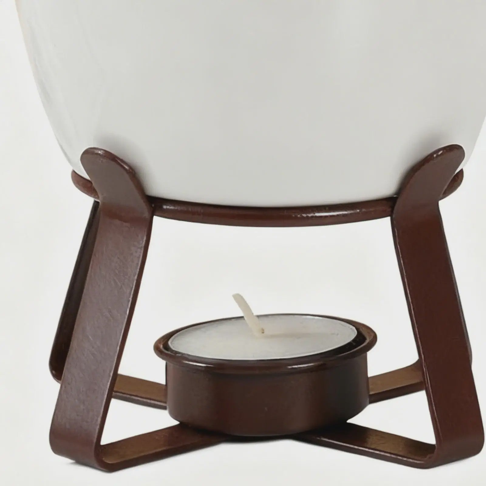 Fondue set met keramische pot (300ml) voor chocolade, kaas en snacks