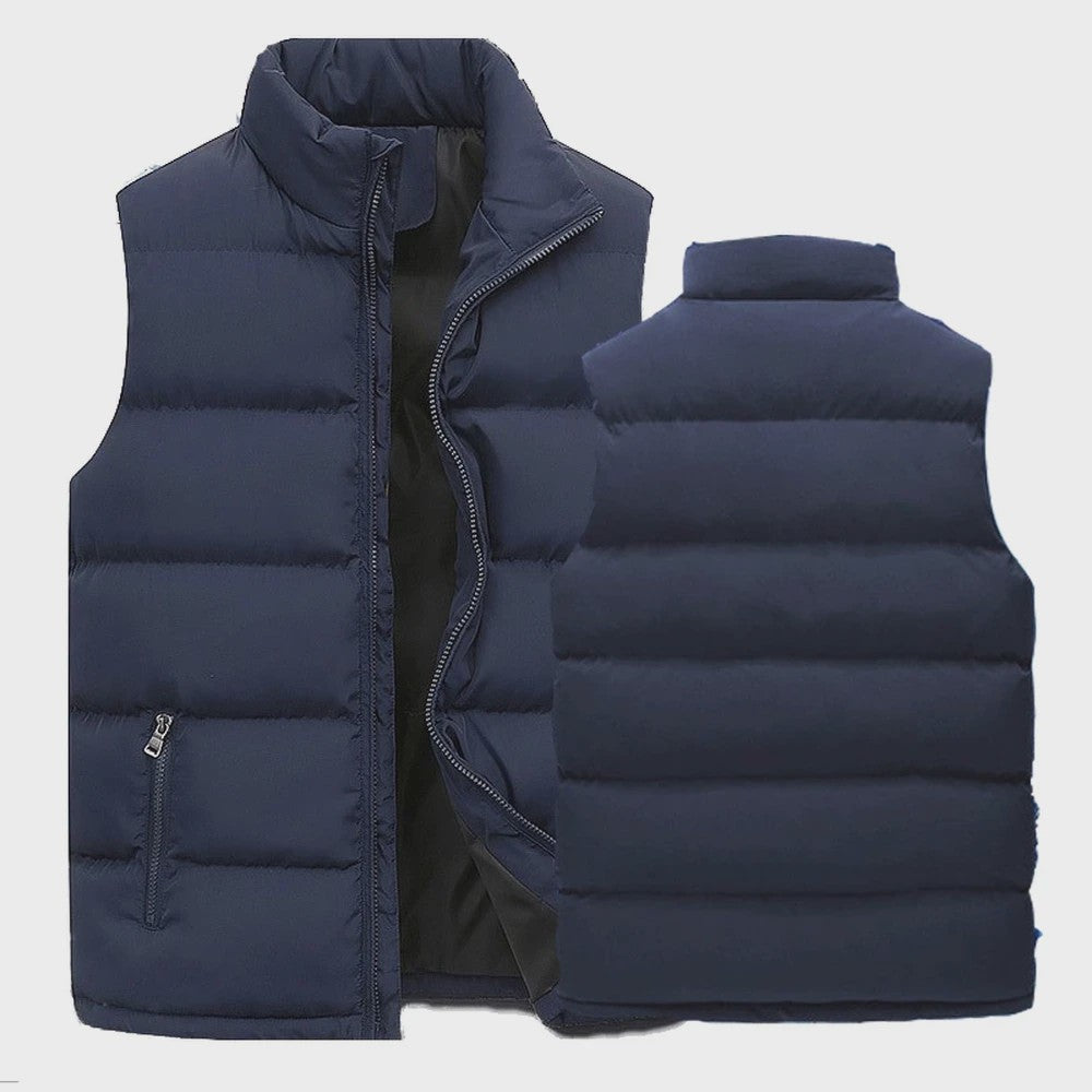 Herfst Winter Heren Bodywarmer - Warm & Waterdicht Vest met Opstaande Kraag