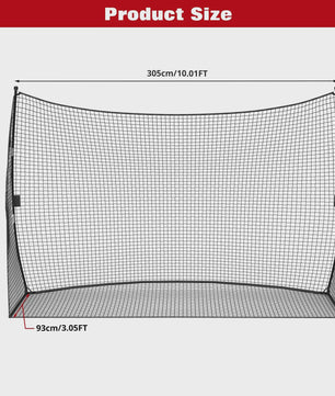 Golf Oefennet 305x217cm - Draagbaar Golf Net voor Achtertuin, Inclusief Draagtas