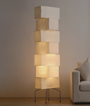 Akari Japanse Design Vloerlamp - Rijstpapier LED Lamp voor Sfeervolle Verlichting