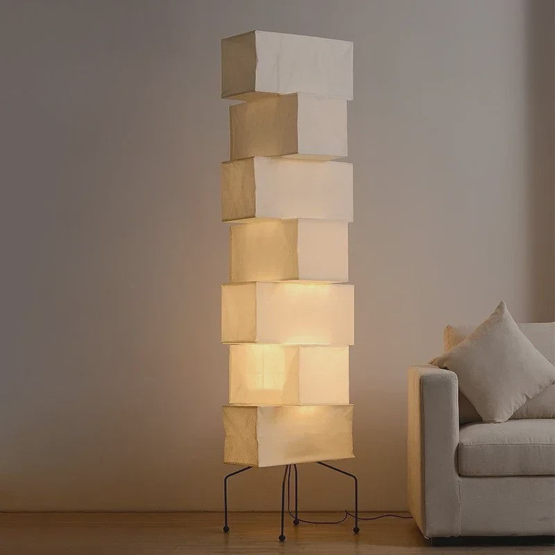 Akari Japanse Design Vloerlamp - Rijstpapier LED Lamp voor Sfeervolle Verlichting