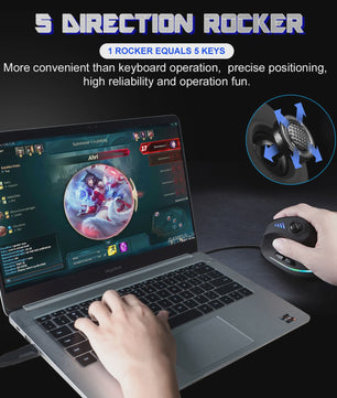 ZELOTES C18 Verticale Ergonomische Gaming Muis - 10000 DPI, RGB, Programmeerbaar