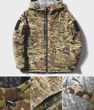 Warme Heren Parka Winterjas - Thermisch, Camouflage & Tactisch
