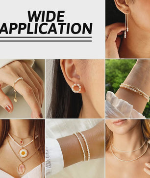 10x Natuurlijke Zoetwaterparels - Barokke Keshi Parel kralen voor DIY Sieraden