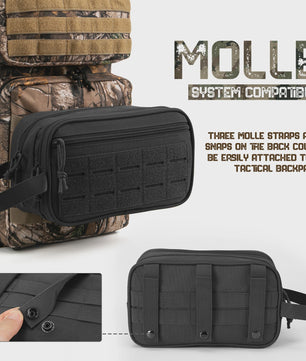 Tactische Toilet Tassen Organizer Heren - Waterafstotend & MOLLE Compatibel