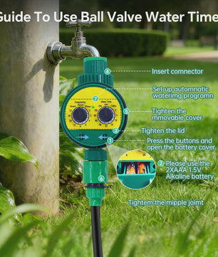 Automatische Tuinsproeier Timer - Slimme Waterregelaar voor Efficiënte Tuinirrigatie