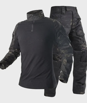 Tactisch Uniform Set: Camouflage Shirt & Broek voor Outdoor, Jacht & Airsoft